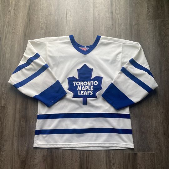 Vintage 90s Toronto Maple Leafs Jersey / CCM Made in Canada / Blank Jersey
