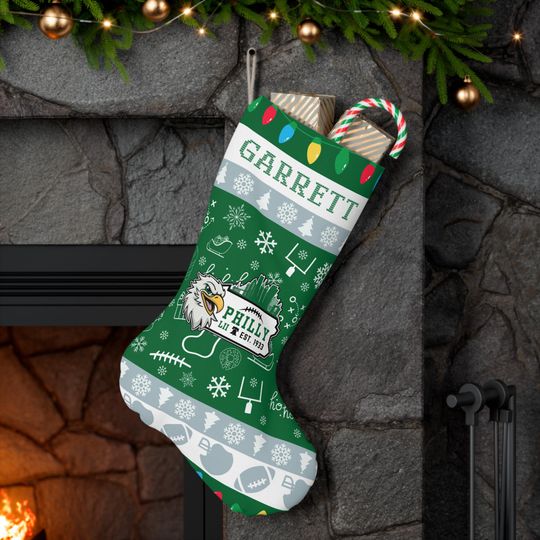 Garrett Throwback Philadelphia Football Christmas Santa Stocking