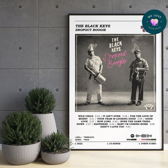 The Black Keys - Dropout Boogie Album Poster / The Black Keys Poster / Album Cover Poster