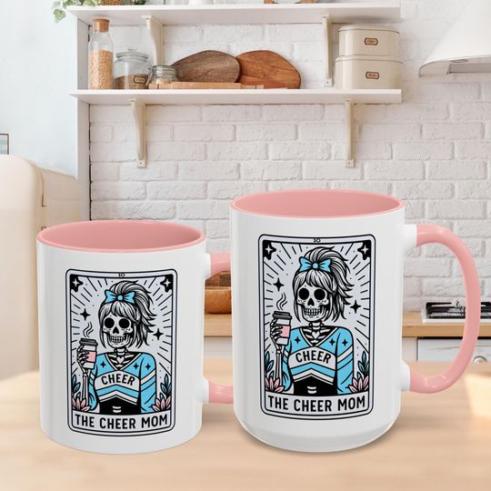 Cheer Mom Coffee Mug Cheer Mom Tarot Card Cup 11oz & 15oz Gift