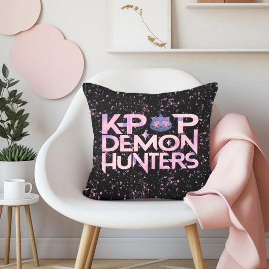 Kpop Demon Hunters Derpy Tiger Pillow Double-Sided Throw Pillow Cute Kpop Anime Fan Decor