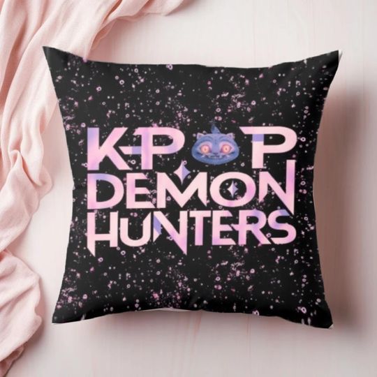 Kpop Demon Hunters Derpy Tiger Pillow Double-Sided Throw Pillow Cute Kpop Anime Fan Decor