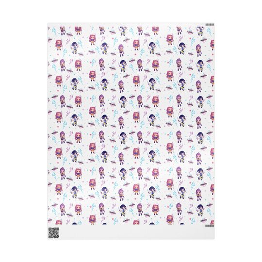 KPOP Demon Hunters Huntrix Patterned Wrapping Paper