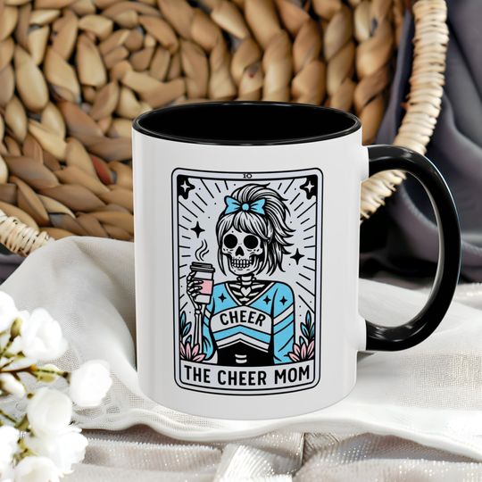 Cheer Mom Coffee Mug Cheer Mom Tarot Card Cup 11oz & 15oz Gift