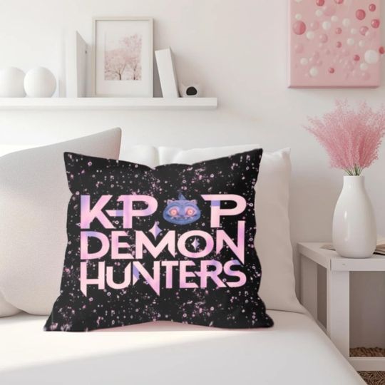 Kpop Demon Hunters Derpy Tiger Pillow Double-Sided Throw Pillow Cute Kpop Anime Fan Decor