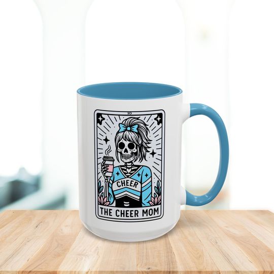 Cheer Mom Coffee Mug Cheer Mom Tarot Card Cup 11oz & 15oz Gift