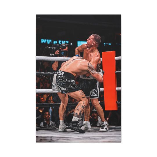 Nate Diaz Choking Jake Paul Poster | Boxing Poster