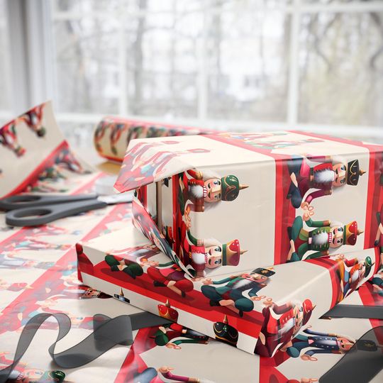 Yoga Nutcracker Christmas Wrapping Paper
