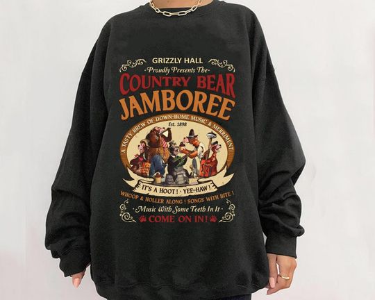 Retro Country Bear Jamboree Sweatshirt