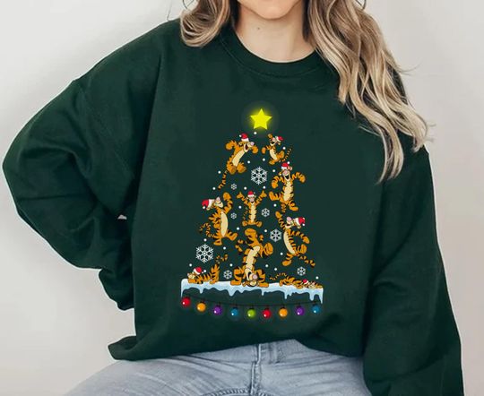 Tigger Christmas Tree Sweatshirt Winnie The Pooh Disney Holiday