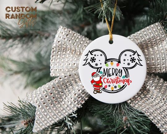 Mickey Santa Claus Christmas Together Ornament,Merry Christmas 2022,Disney