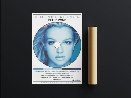 Britney Spears Poster Print | In the Zone Poster