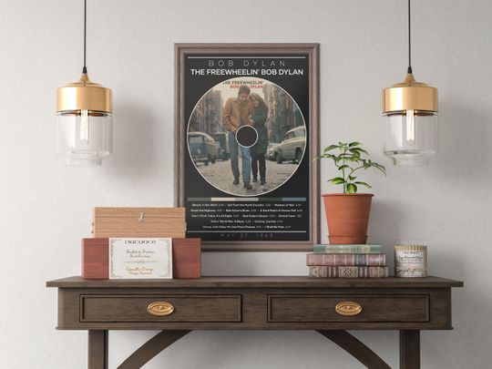 Bob Dylan Poster Print | The Freewheelin' Bob Dylan Poster
