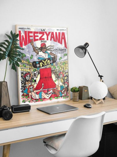 Lil Wayne Poster, Lil Wayne Concert Poster, Retro Music Poster