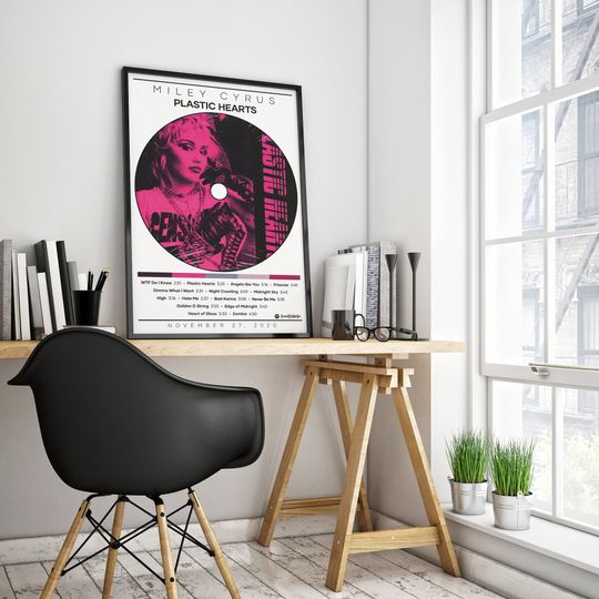 Miley Cyrus Poster Print | Plastic Hearts Poster