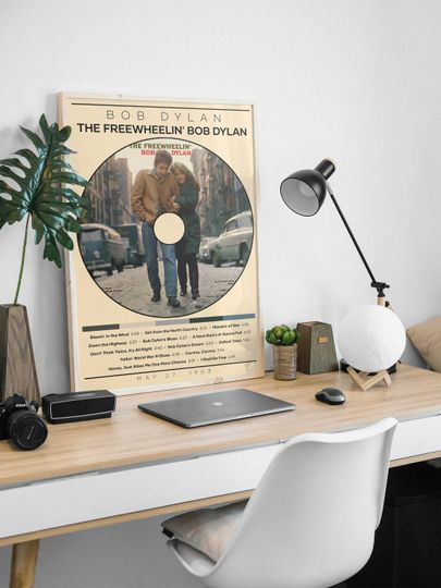Bob Dylan Poster Print | The Freewheelin' Bob Dylan Poster