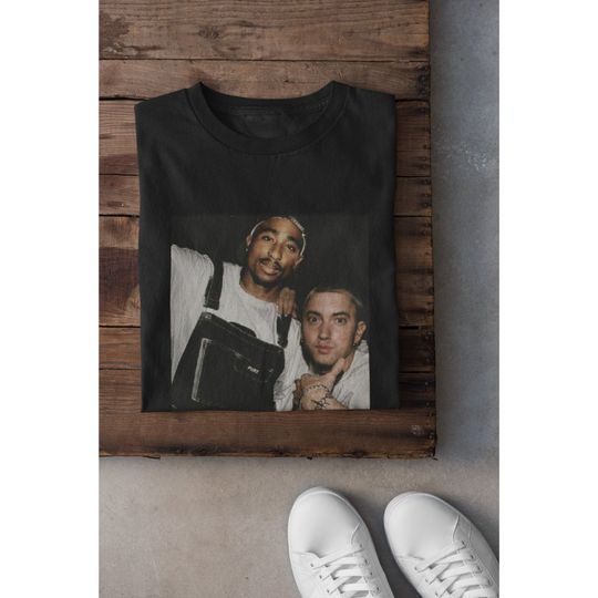 Eminem & Tupac Vintage Aesthetic Shirt, 90's Hip Hop Legends Shirt