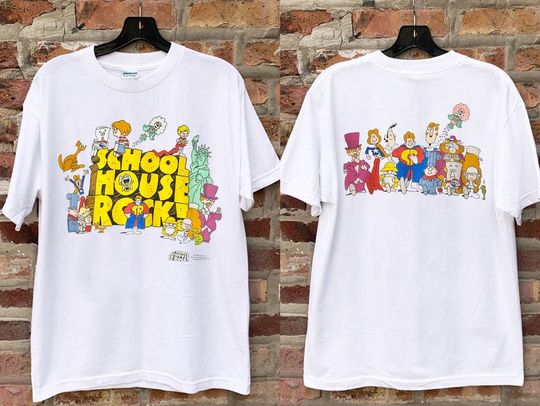 Vintage 1973 Schoolhouse Rock T-shirt, Schoolhouse Rock Movie Film T-Shirt