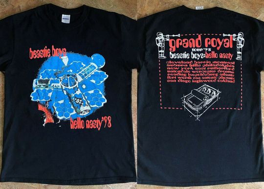 Beastie Boys Hello Nasty Grand Royal Tour '98 T-Shirt, Beastie Boys Hello Nasty '98 Shirt