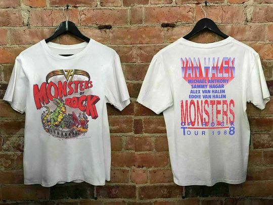 van Monsters Of Rock Tour 1988 T-Shirt, Monsters Of Rock Tour Shirt