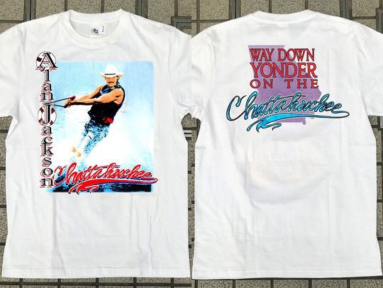 Alan Jackson Way Down Yonder On The Chattahoochee Tour 1992 T-Shirt