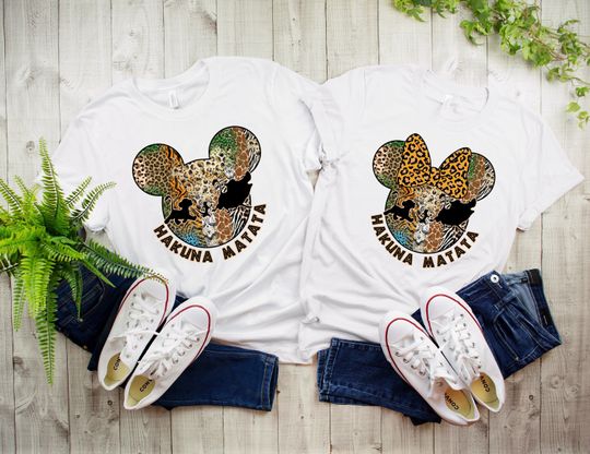 Hakuna Matata Shirt, Animal Kingdom Shirt, Retro Mickey And Friends Disneyland Tshirt
