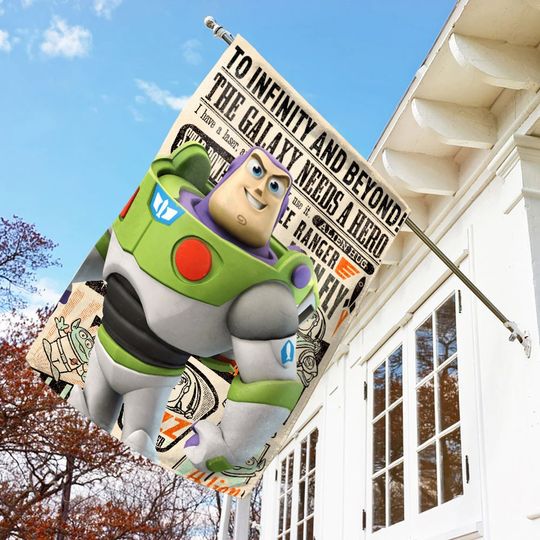 Disney Toy Story Buzz Lightyear House Flag