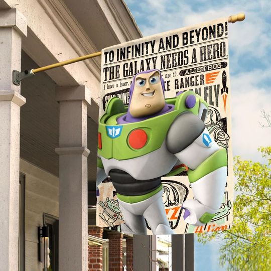 Disney Toy Story Buzz Lightyear House Flag