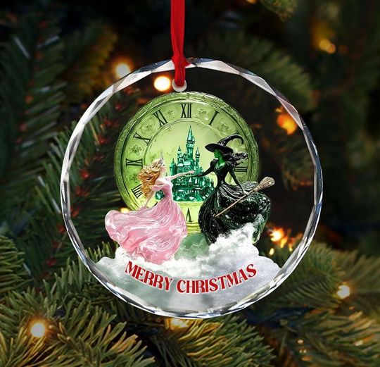 Wicked Ornament 2025, Glinda Elphaba Tree Keepsake, Theater Lover Christmas Gift