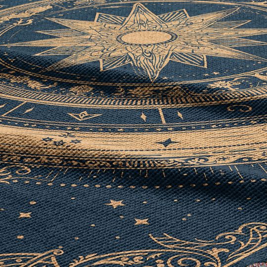 Zodiac Woven Blanket, Celestial Astrology Tapestry