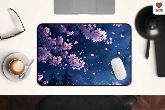 Sakura Mousepad - Pink Cherry Blossom Desk Mat for Gamers & Professionals