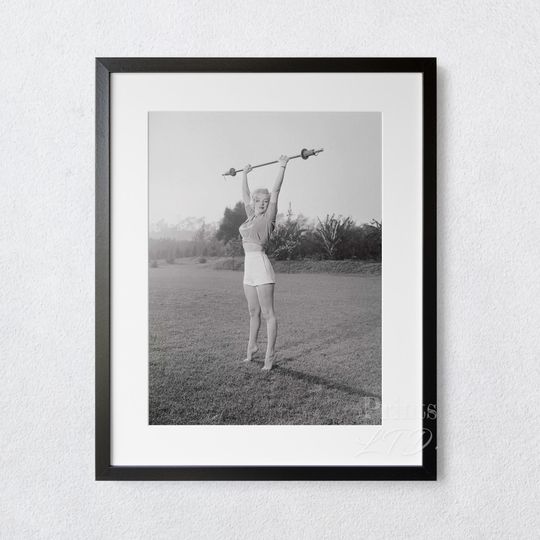 Marilyn Monroe At The Gym Marilyn Poster