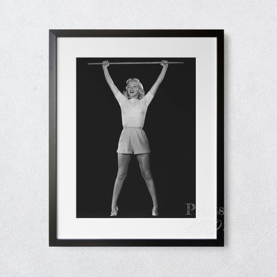Marilyn Monroe At The Gym Art Poster