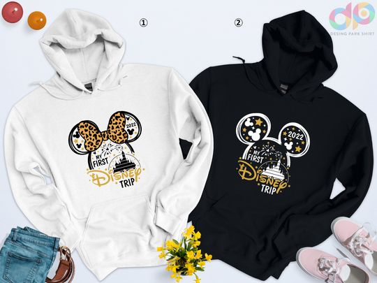 My First Disney 2023 Trip Sweatshirt, Disneyland Couple Sweatshirt