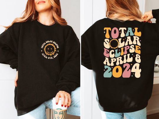 Total Solar Eclipse 2024 Hoodie, Eclipse Event 2024 Shirt, Celestial Shirt, Gift for Eclipse