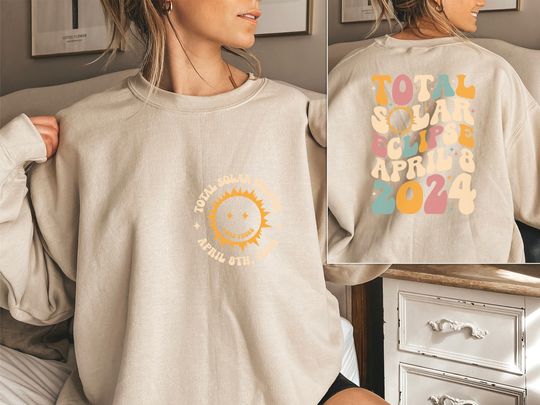 Total Solar Eclipse 2024 Hoodie, Eclipse Event 2024 Shirt, Celestial Shirt, Gift for Eclipse