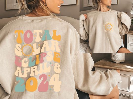 Total Solar Eclipse 2024 Hoodie, Eclipse Event 2024 Shirt, Celestial Shirt, Gift for Eclipse