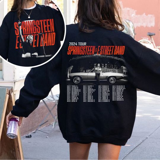 Vintage Bruce Springsteen And E Street 2024 Tour Shirt