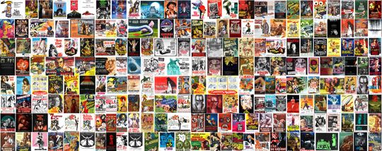 1000 Classic Horror and B Horror Movie Posters. Printable Poster