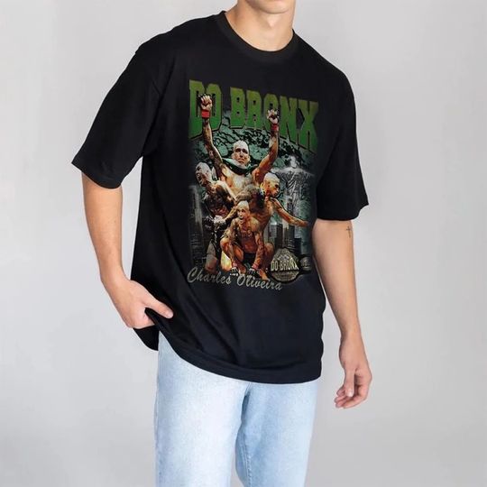 Charles Oliveira Vintage Shirt, Do Bronx 90s T-Shirt