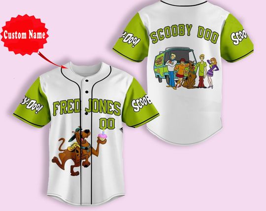 Scooby Doo Family Cartoon Baseball Jersey, Personalize Baseball Jersey