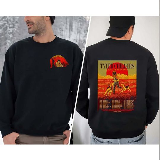 2 Sided Tyler Childers The Hounds Tour 2022 Sweatshirt, Tyler Childers Merch, Tyler Childers Tour Shirt, The Hounds Tour 2022 TShirt