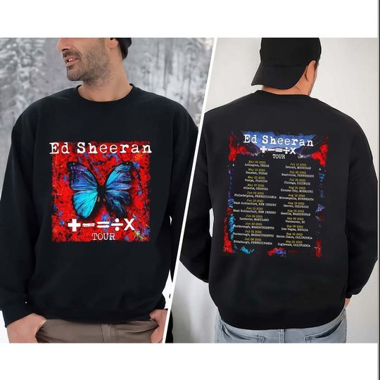 Ed Shee 2023 Tour Sweatshirt, The Mathletics Concert Shirt, 2023 Tour Concert Keepsake, Sheeran Fan Gift, 2023 Ed Shee Mathematic Tour