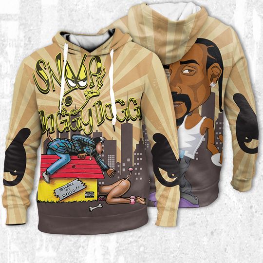 Snoop Doggy Dogg Vintage vintage comic Vintage 90's Style Hoodie 3D, Retro Snoop Dogg Shirt
