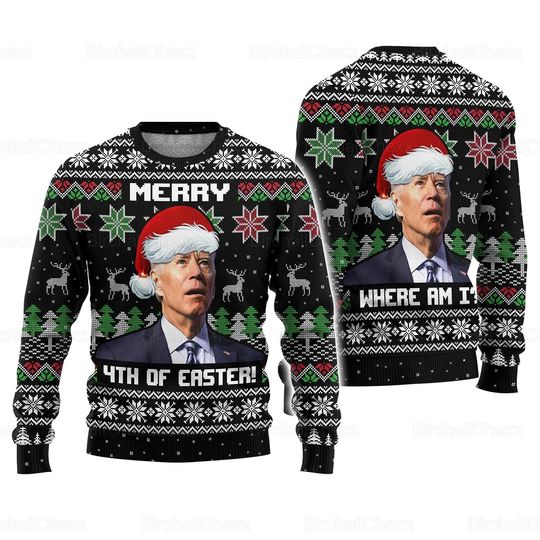 Christmas Ugly Sweater, Joe Biden Sweater, Joe Biden Christmas Sweater
