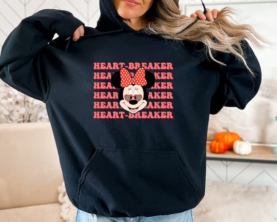 Minnie HeartBreaker Sweatshirt, Disney Valentine Sweatshirt