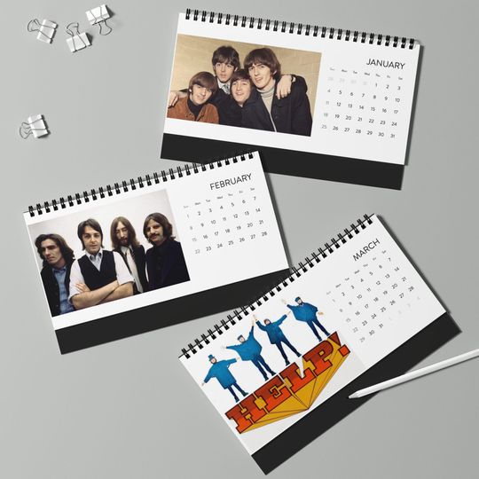 The Beatles All You Need Is Time Desktop 2026 Calendar