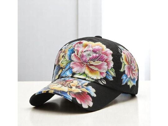 Floral Print Baseball Cap: Unisex Summer Hat