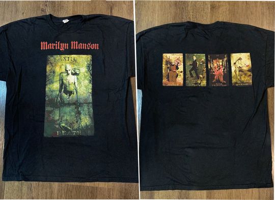 Marilyn Manson Hierophant Tarot 2000 Holy Wood Tour T-Shirt,