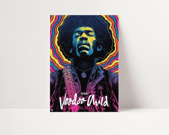 Jimi Hendrix poster Print Music Posters